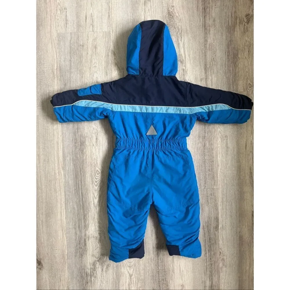 LL BEAN 2T Toddler Blue Cold Buster Snow Suit